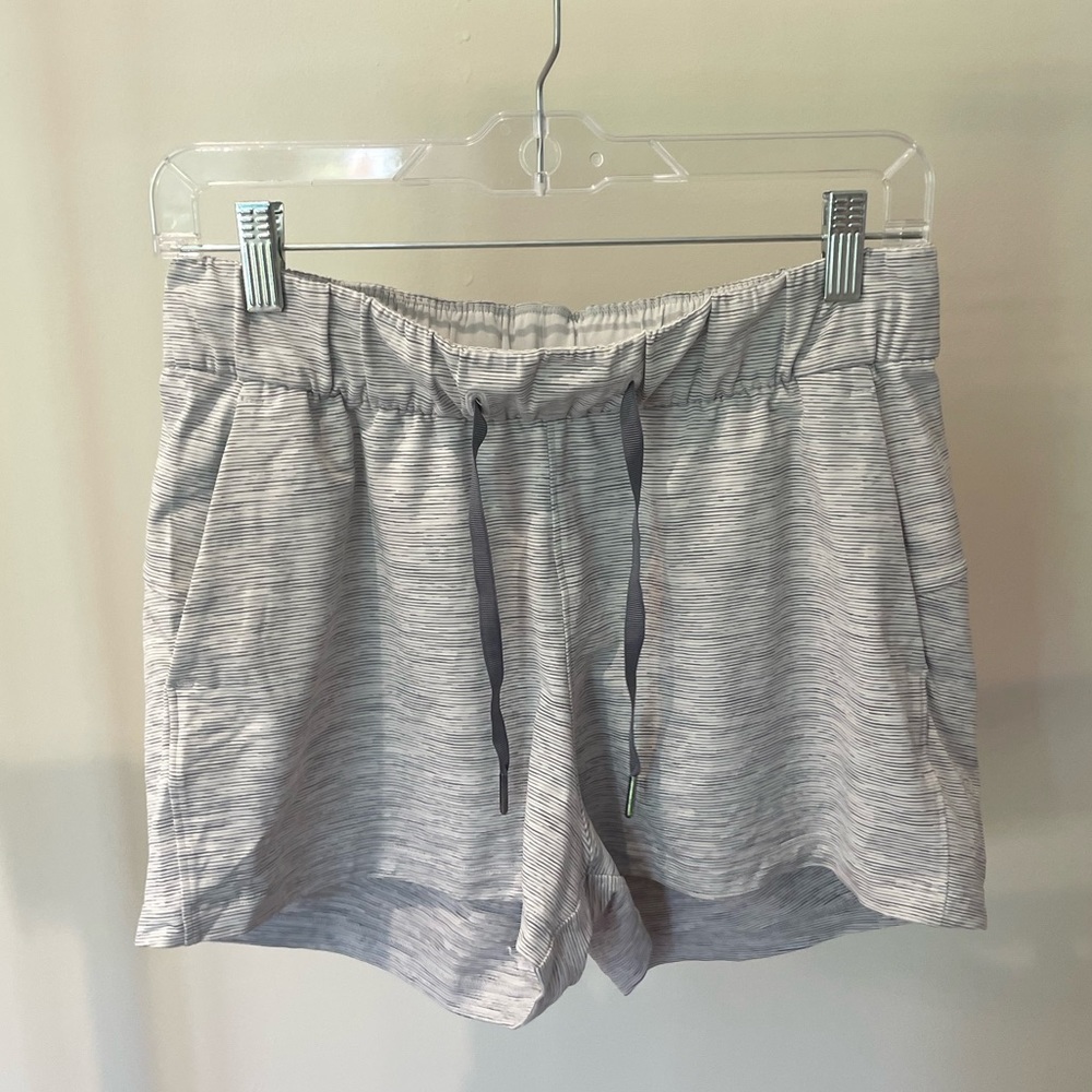 Grey Lululemon Drawstring Shorts